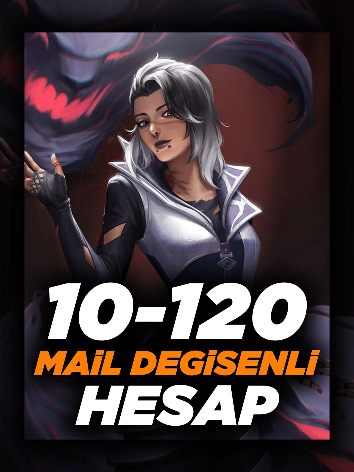 Valorant 10-120 Arası Random Hesap - Mail Değişenli!